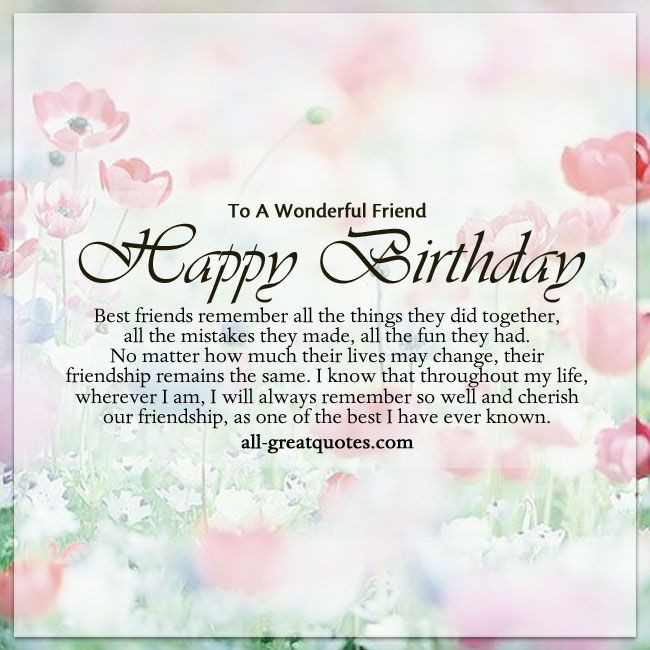 Best ideas about Happy Birthday Quotes For Best Friend
. Save or Pin To A Wonderful Friend Happy Birthday Now.