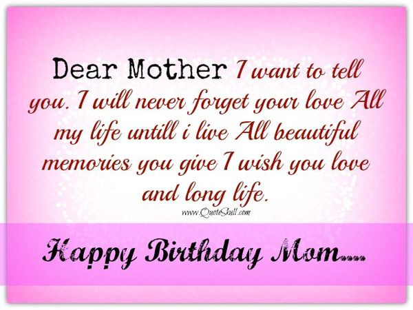 Best ideas about Happy Birthday Quotes For Mom
. Save or Pin Happy Birthday Mom Best Bday Wishes and for Mother Now.