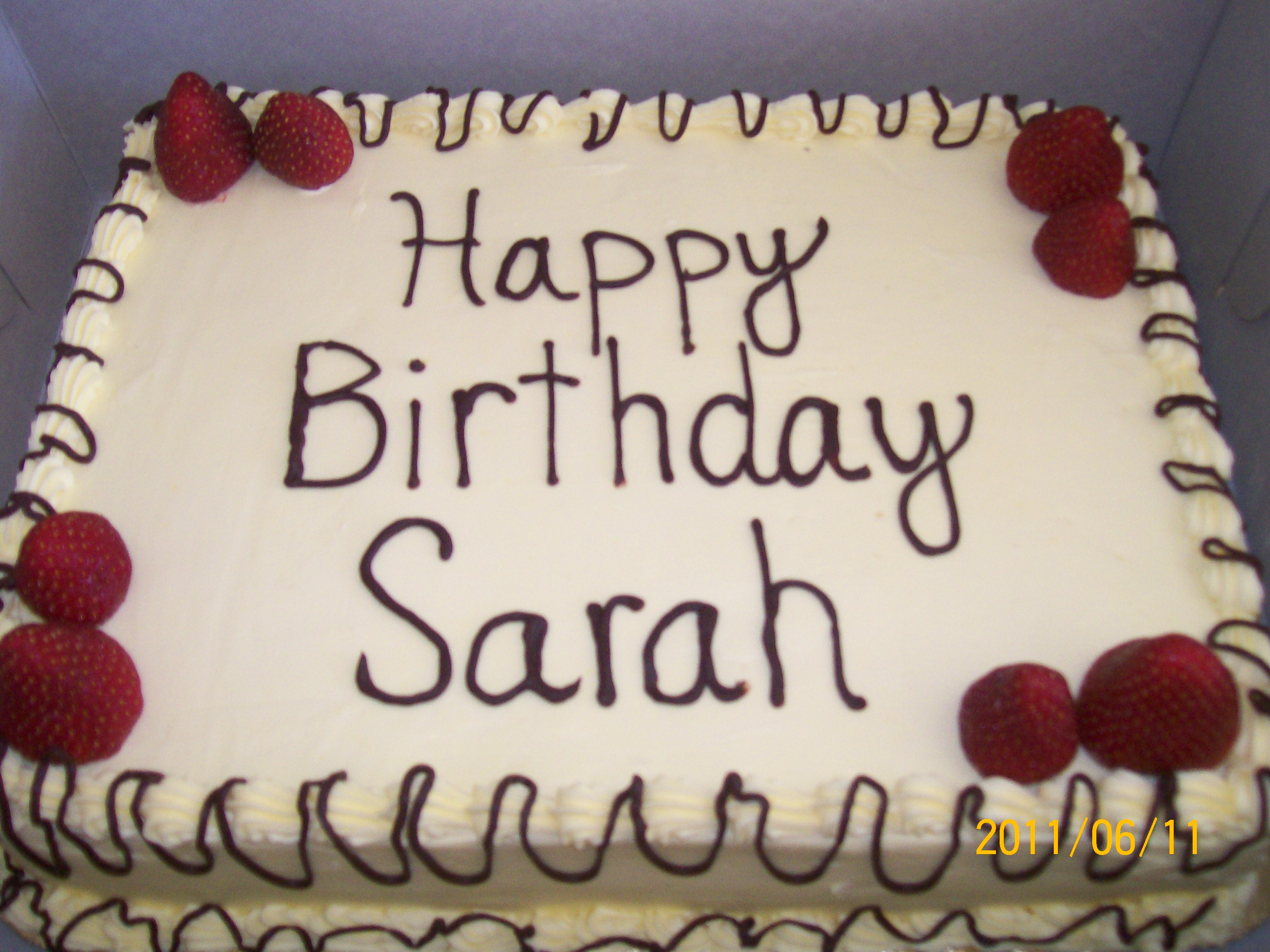 Best ideas about Happy Birthday Sarah Cake
. Save or Pin Happy Birthdays to Now.