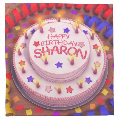 Best ideas about Happy Birthday Sharon Cake
. Save or Pin Sharon s Birthday Cake Napkin Now.