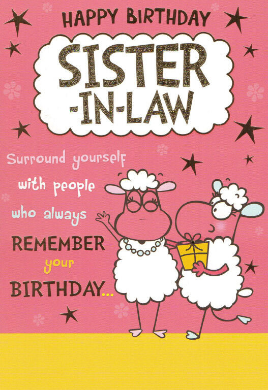 Best ideas about Happy Birthday Sister In Law Funny
. Save or Pin funny humorous SISTER IN LAW happy birthday card 2 x Now.