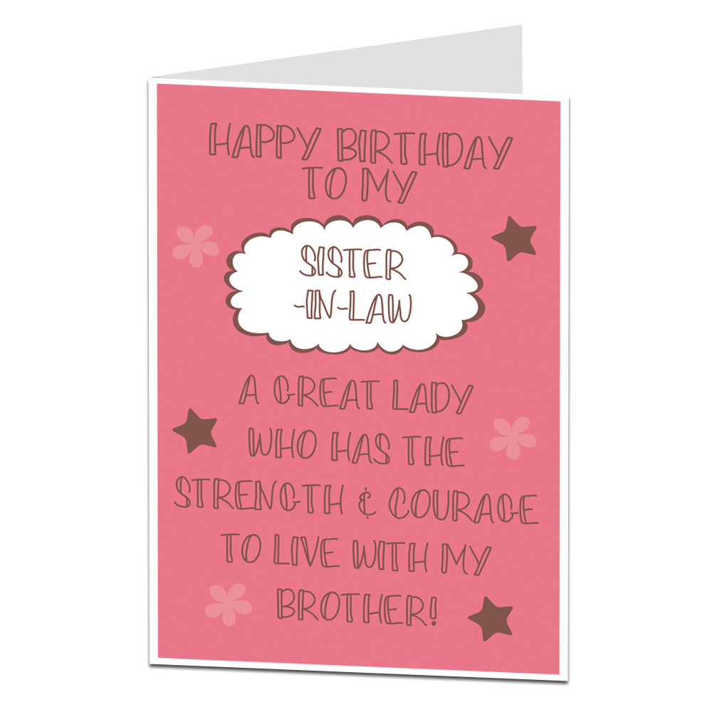 Best ideas about Happy Birthday Sister In Law Funny
. Save or Pin Funny Happy Birthday Sister In Law Cards Now.