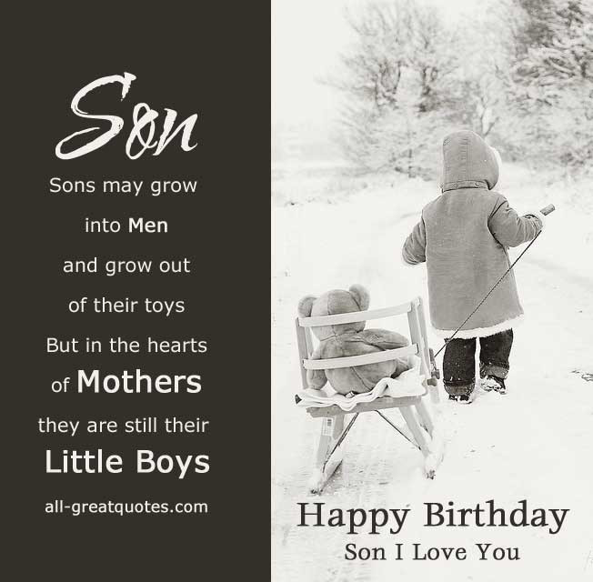 Best ideas about Happy Birthday Son Quotes From Mom
. Save or Pin HAPPY BIRTHDAY QUOTES FOR SON FROM MOM image quotes at Now.