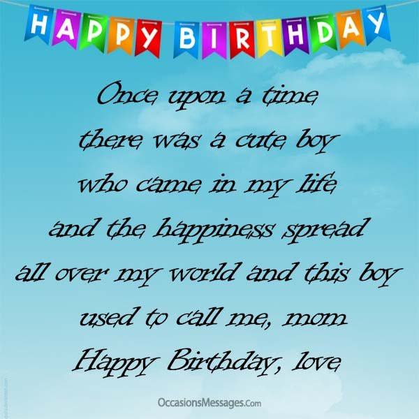 Best ideas about Happy Birthday Son Quotes From Mom
. Save or Pin Birthday Wishes for Son from Mother Occasions Messages Now.