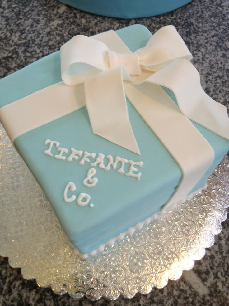 Best ideas about Happy Birthday Tiffany Cake
. Save or Pin Tiffany & Co box fondant birthday cake for Tiffanie Now.