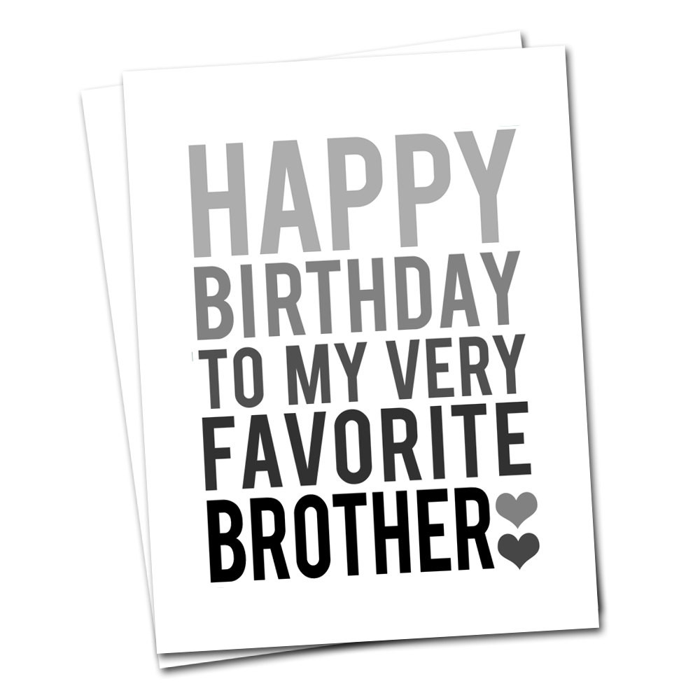 Best ideas about Happy Birthday To My Brother Quotes
. Save or Pin BROTHER BIRTHDAY CARD Grey and Black Happy Birthday Brother Now.