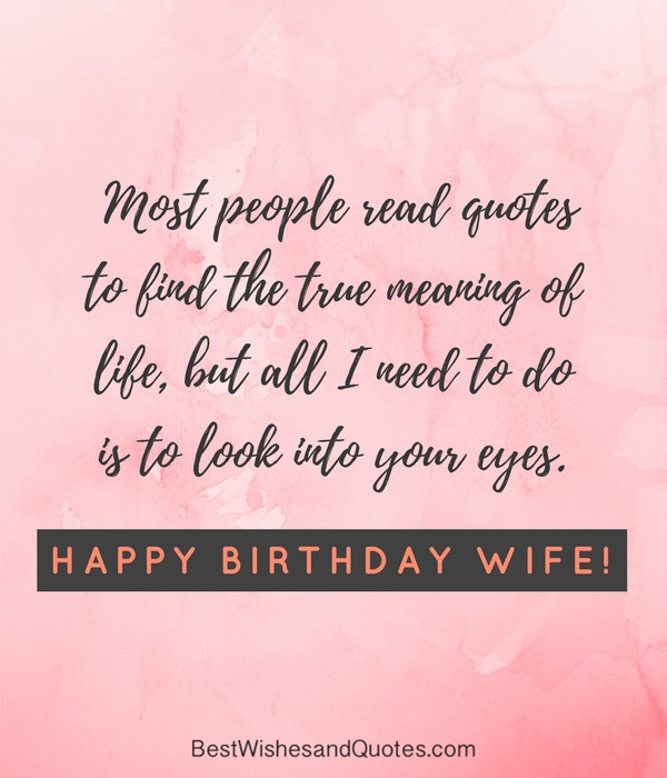 Best ideas about Happy Birthday To My Wife Quotes
. Save or Pin Happy Birthday Wife Say Happy Birthday with a Lovely Quote Now.
