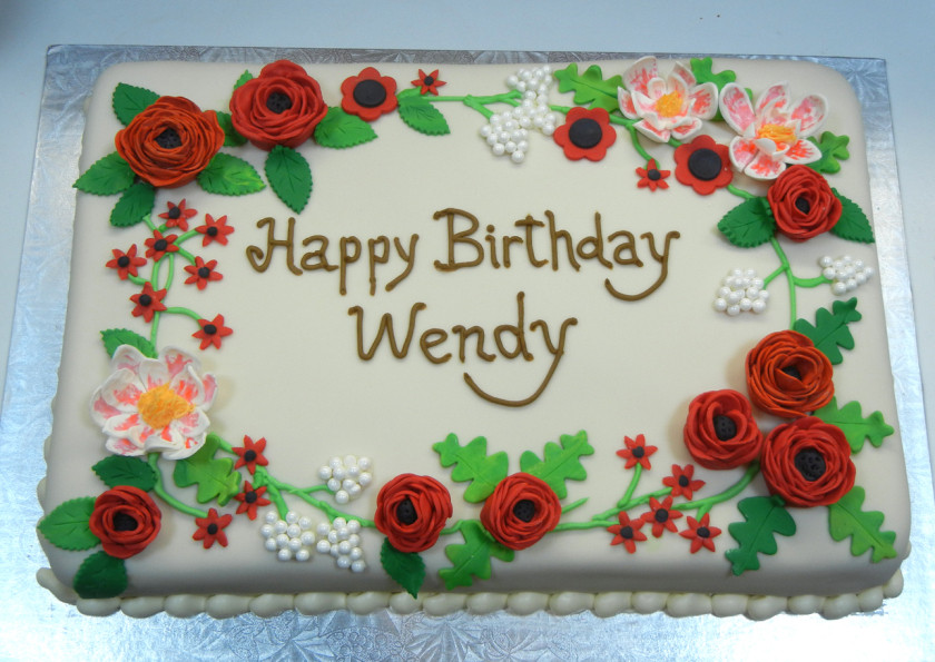 Best ideas about Happy Birthday Wendy Cake
. Save or Pin Floral birthday – ronna s cake blog Now.