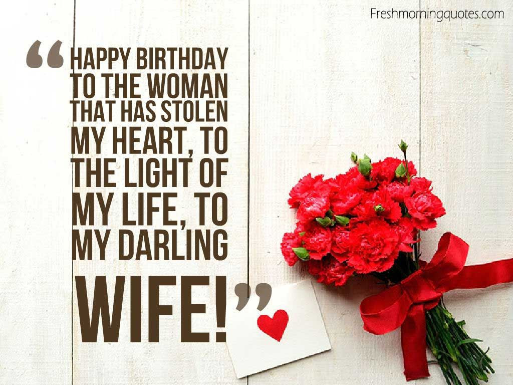 Best ideas about Happy Birthday Wife Quotes
. Save or Pin 50 Romantic Birthday Wishes for Wife Freshmorningquotes Now.