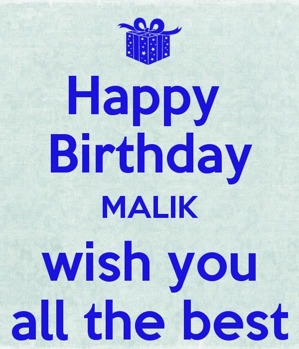 Best ideas about Happy Birthday Wish You All The Best
. Save or Pin Happy Birthday MALIK wish you all the best Poster Now.