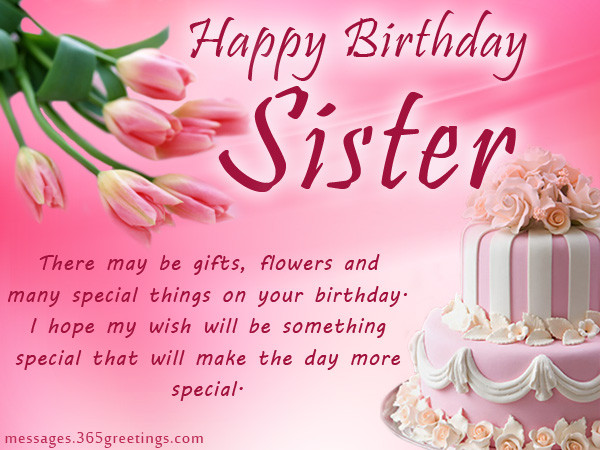 Best ideas about Happy Birthday Wishes For Sister
. Save or Pin Birthday wishes For Sister that warm the heart Now.
