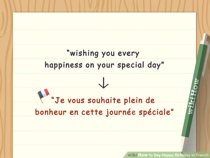 Best ideas about Happy Birthday Wishes In French
. Save or Pin 4 Ways to Say Happy Birthday in French wikiHow Now.