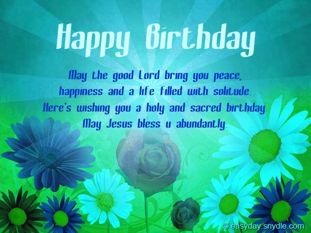 Best ideas about Happy Birthday Wishes Religious
. Save or Pin Christian Birthday Wishes Easyday Now.