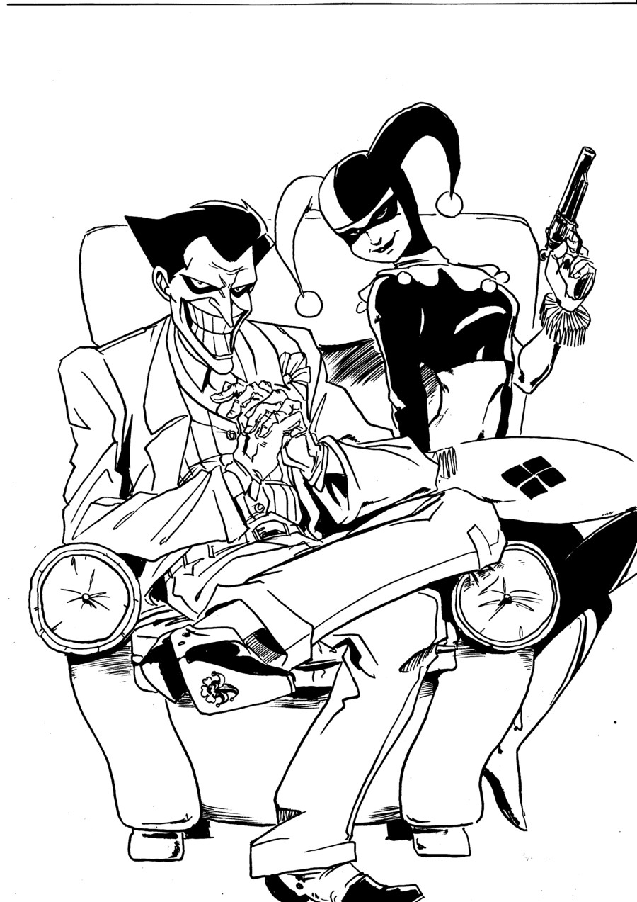 Best ideas about Harley Quinn And Joker Coloring Pages
. Save or Pin Joker and Harley Quinn by TarontPainter on DeviantArt Now.