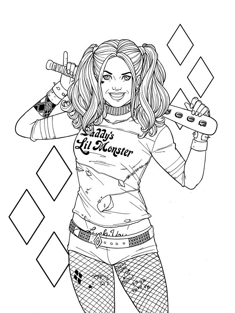 Best ideas about Harley Quinn And Joker Coloring Pages
. Save or Pin 20 Free Printable Harley Quinn Coloring Pages Now.