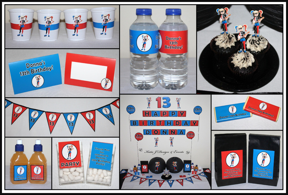 Best ideas about Harley Quinn Birthday Party Supplies
. Save or Pin HARLEY QUINN PERSONALISED Birthday Party Decorations Now.