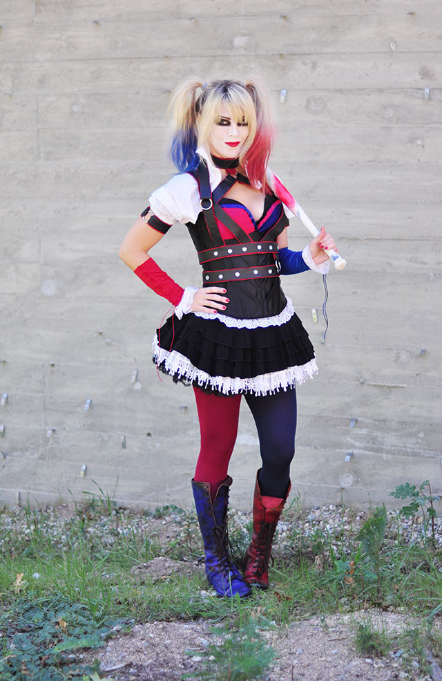 Best ideas about Harley Quinn Halloween Costume DIY
. Save or Pin DIY Harley Quinn Costume – Arkham Knight Corset Now.