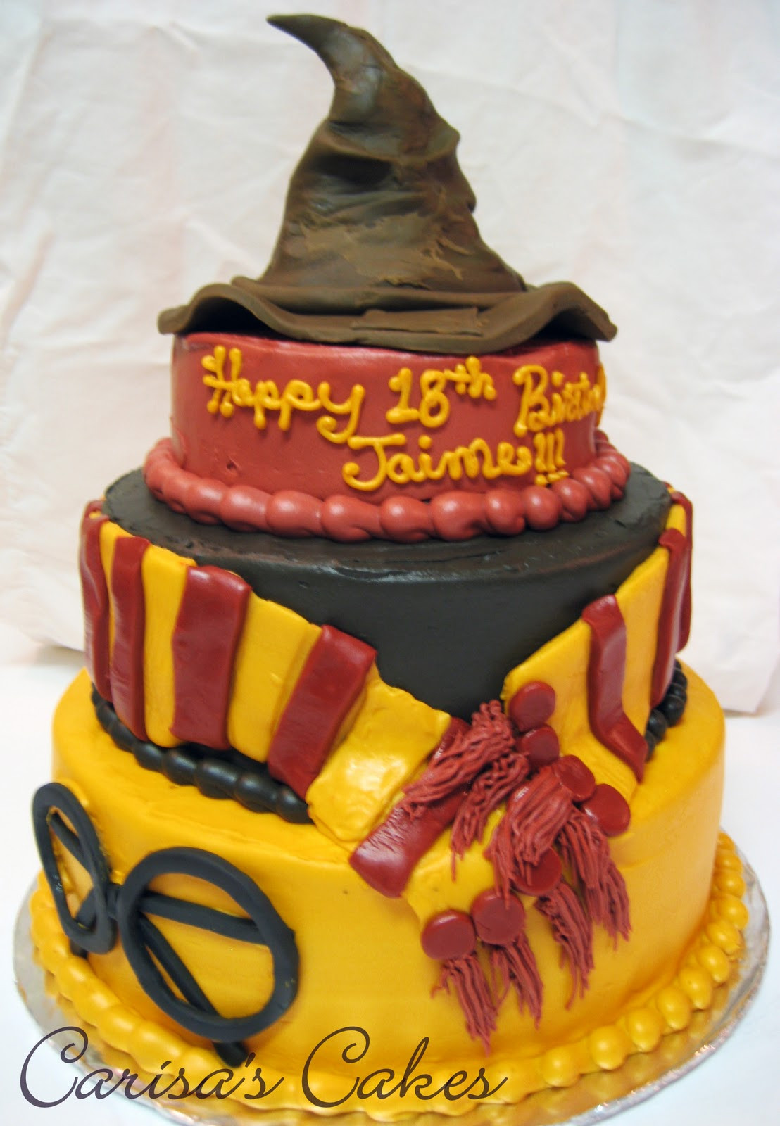 Best ideas about Harry Potter Birthday Cake
. Save or Pin Carisa s Cakes 3 Tiered Harry Potter Birthday Cake Now.