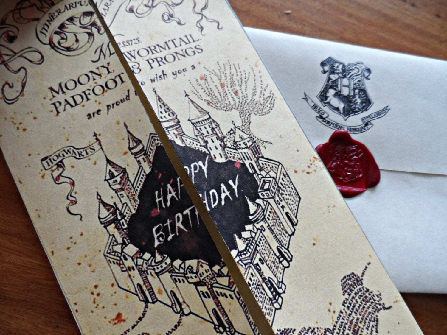 Best ideas about Harry Potter Birthday Card
. Save or Pin Harry Potter Marauder s Map Birthday Card by Now.