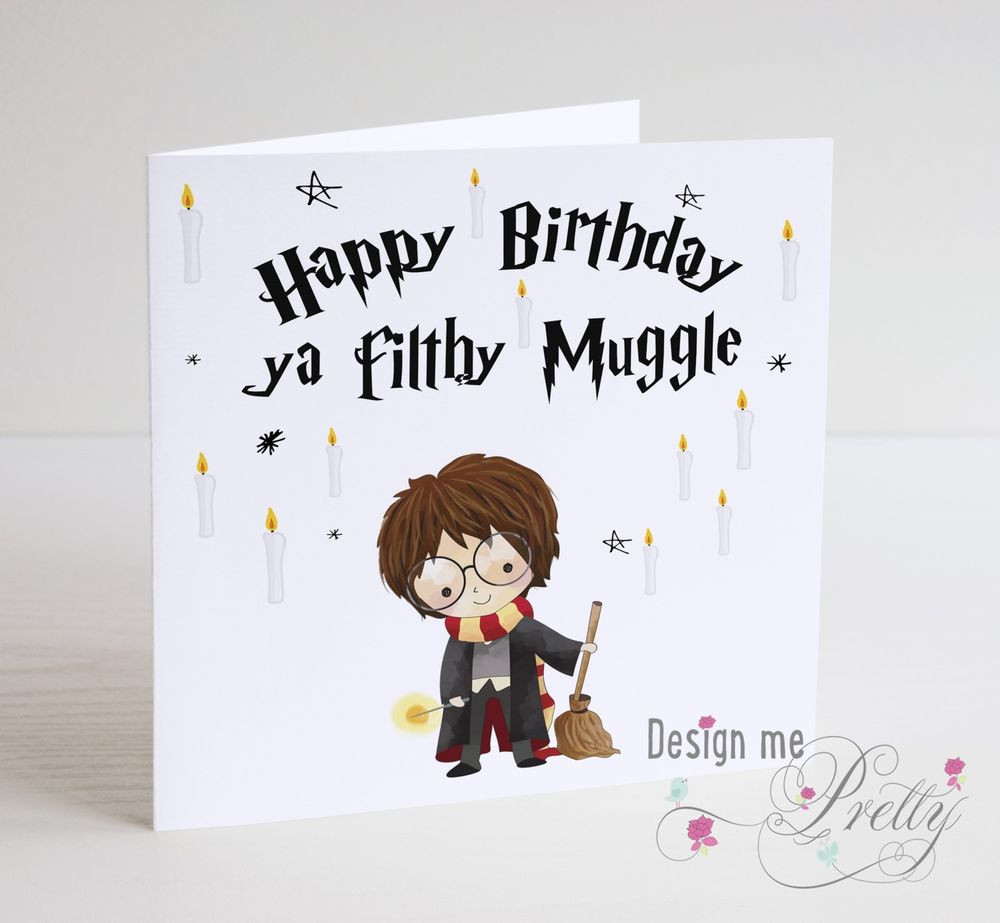 Best ideas about Harry Potter Birthday Card
. Save or Pin HARRY POTTER MUGGLE Birthday Card Son Brother Nephew Now.