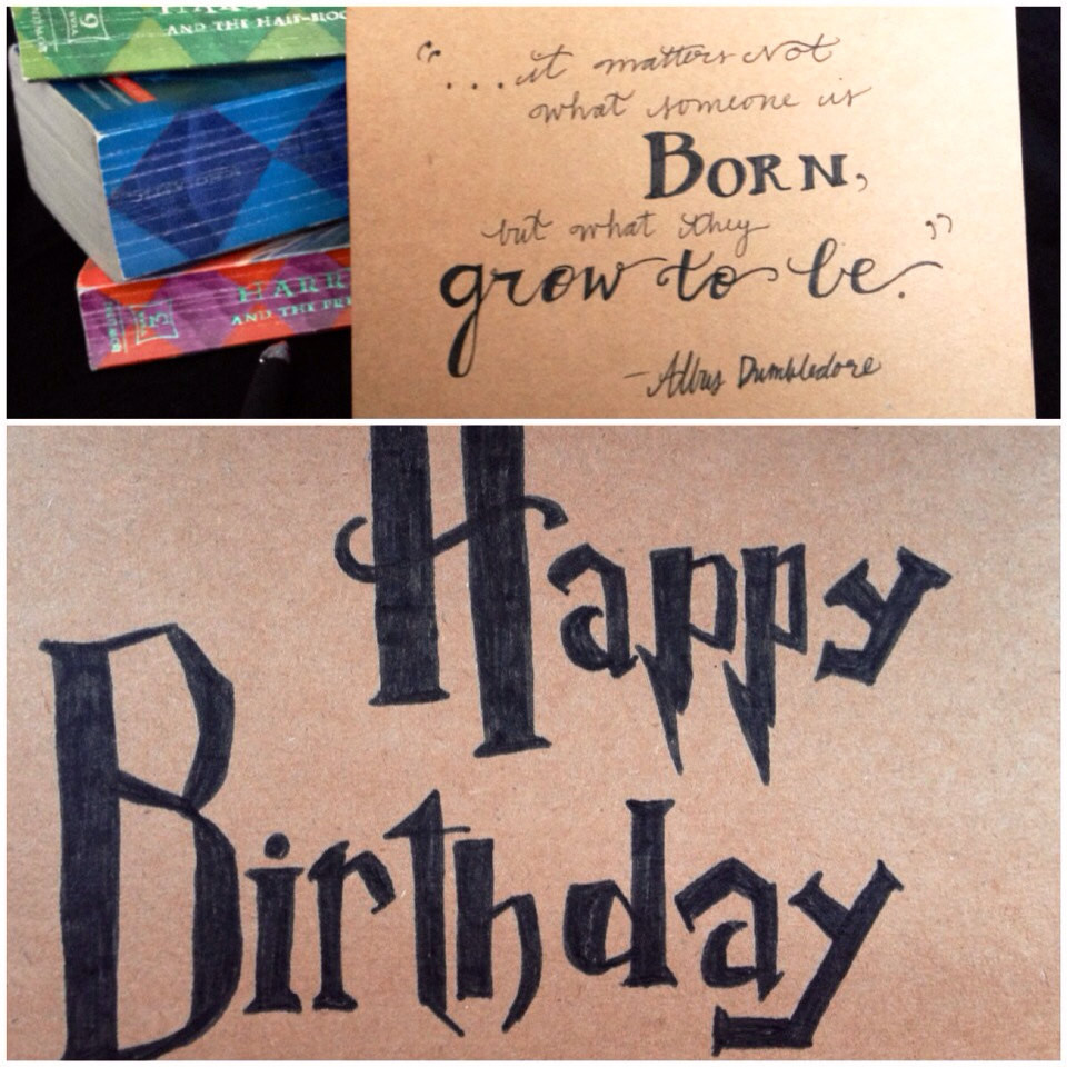 Best ideas about Harry Potter Birthday Card
. Save or Pin Harry Potter Birthday card Dumbledore quote it matters Now.