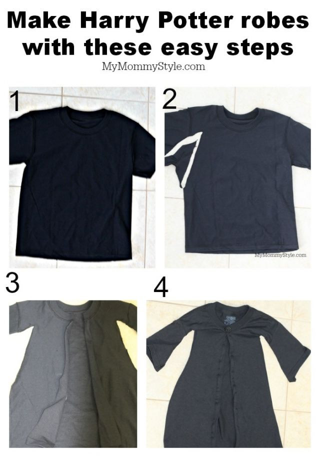 Best ideas about Harry Potter Costumes DIY
. Save or Pin Harry Potter Robes DIY Made out of a T Shirt Now.