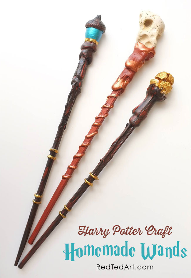 Best ideas about Harry Potter DIY Wands
. Save or Pin Harry Potter Homemade DIY Wands Craft Red Ted Art s Blog Now.