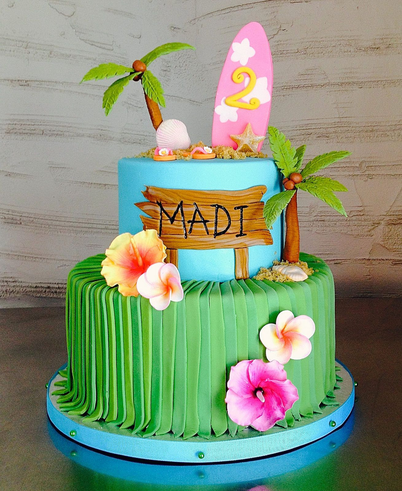 Best ideas about Hawaiian Birthday Cake
. Save or Pin Hawaiian Beach 2nd Birthday Cake Now.