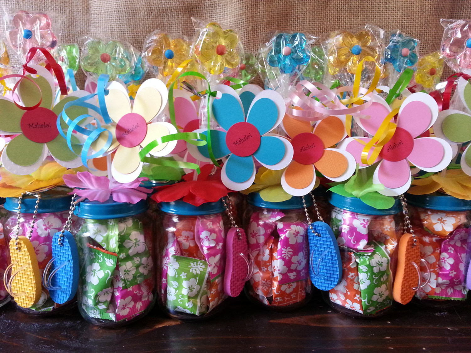 Best ideas about Hawaiian Birthday Decorations
. Save or Pin Hawaiian Luau Party Favors Baby food jar party favors Now.