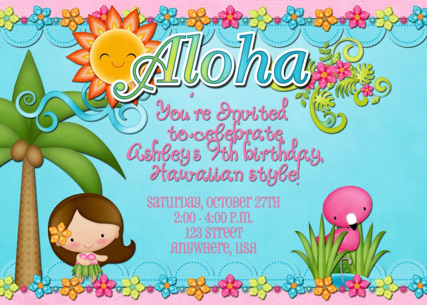 Best ideas about Hawaiian Birthday Invitations
. Save or Pin Hawaiian Luau Birthday Party Invitation by DecidedlyDigital Now.