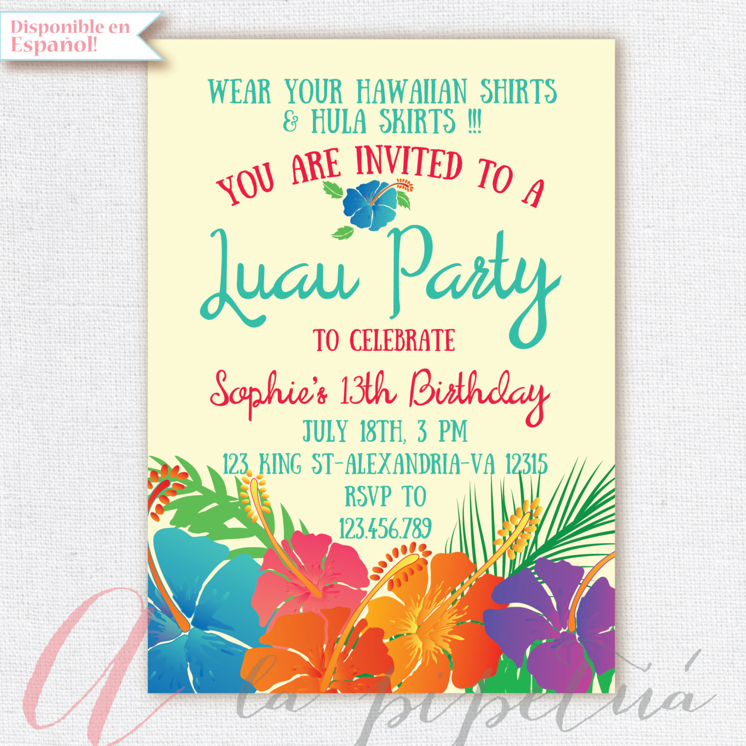 Best ideas about Hawaiian Birthday Invitations
. Save or Pin Luau Invitation Birthday Party Hawaiian party invitation Now.