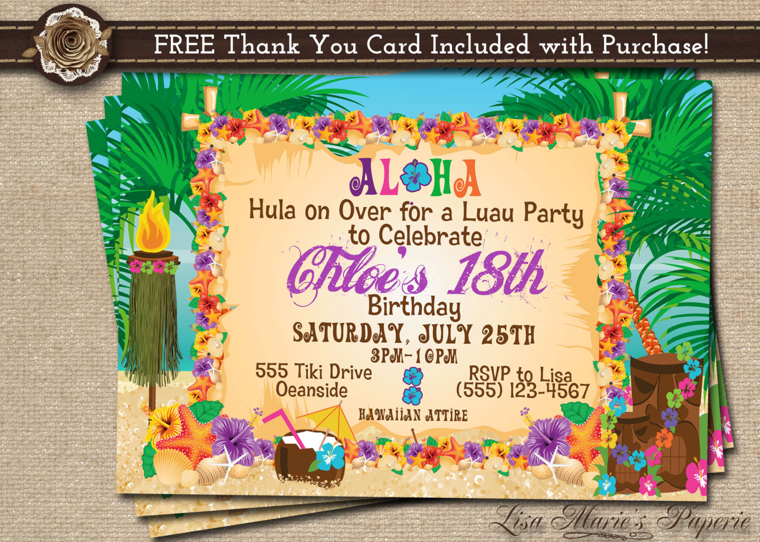 Best ideas about Hawaiian Birthday Invitations
. Save or Pin hawaiian party invitation luau birthday invitation luau Now.