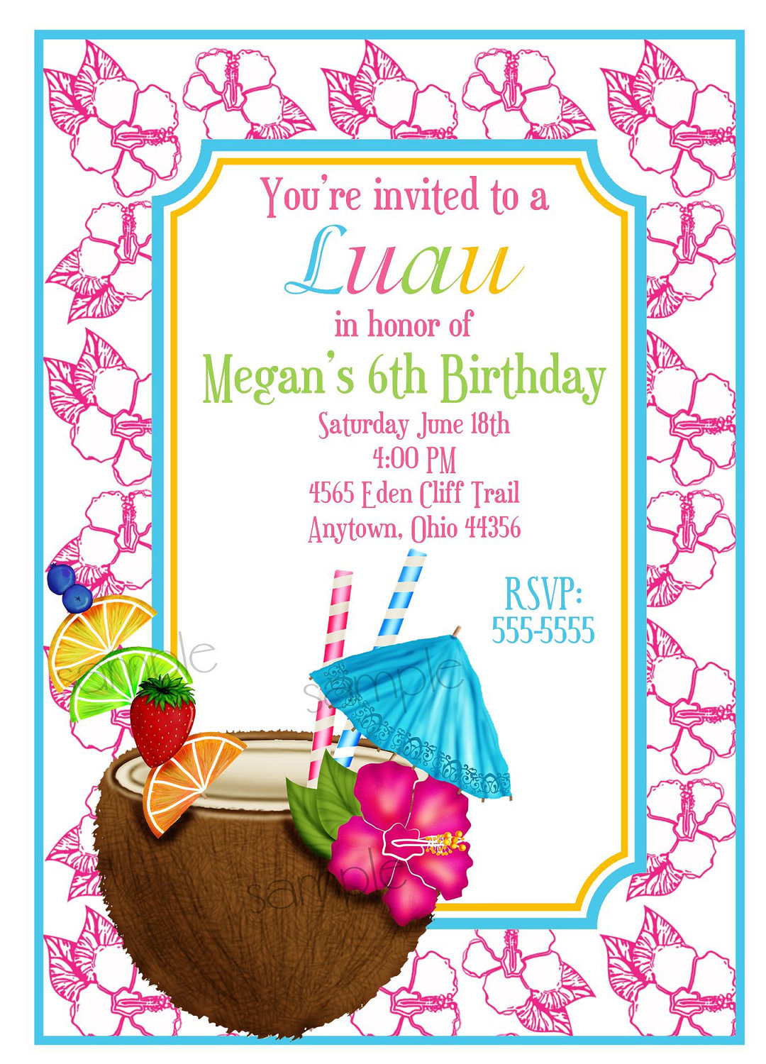 Best ideas about Hawaiian Birthday Invitations
. Save or Pin Hawaiian Luau Invitations Luau Invitations Coconut Hawaiian Now.