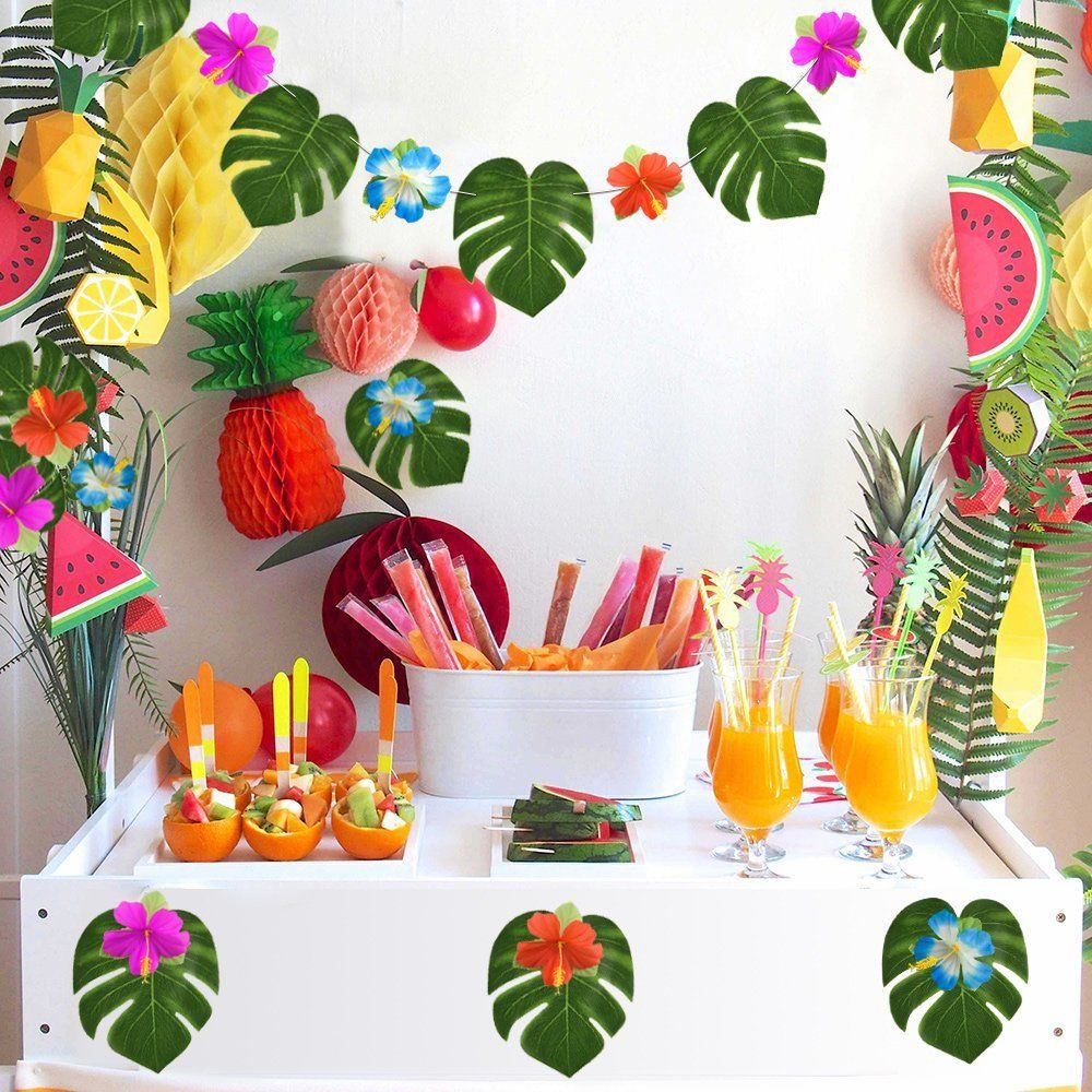 Best ideas about Hawaiian Themed Birthday Party
. Save or Pin Luau Hawaiian Party Wall Decoration Kit Birthday 60 Pcs Now.