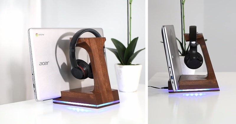 Best ideas about Headphone Stand DIY
. Save or Pin DIY Headphone Stand with A Built in Led Lamp Now.
