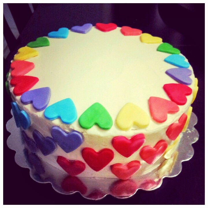 Best ideas about Heart Birthday Cake
. Save or Pin Rainbow heart birthday cake Now.