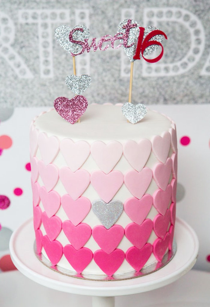 Best ideas about Heart Birthday Cake
. Save or Pin Pink Hearts Guest Dessert Feature Now.