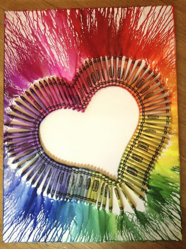 Best ideas about Heart Painting Ideas
. Save or Pin 30 Cool Melted Crayon Art Ideas Hative Now.
