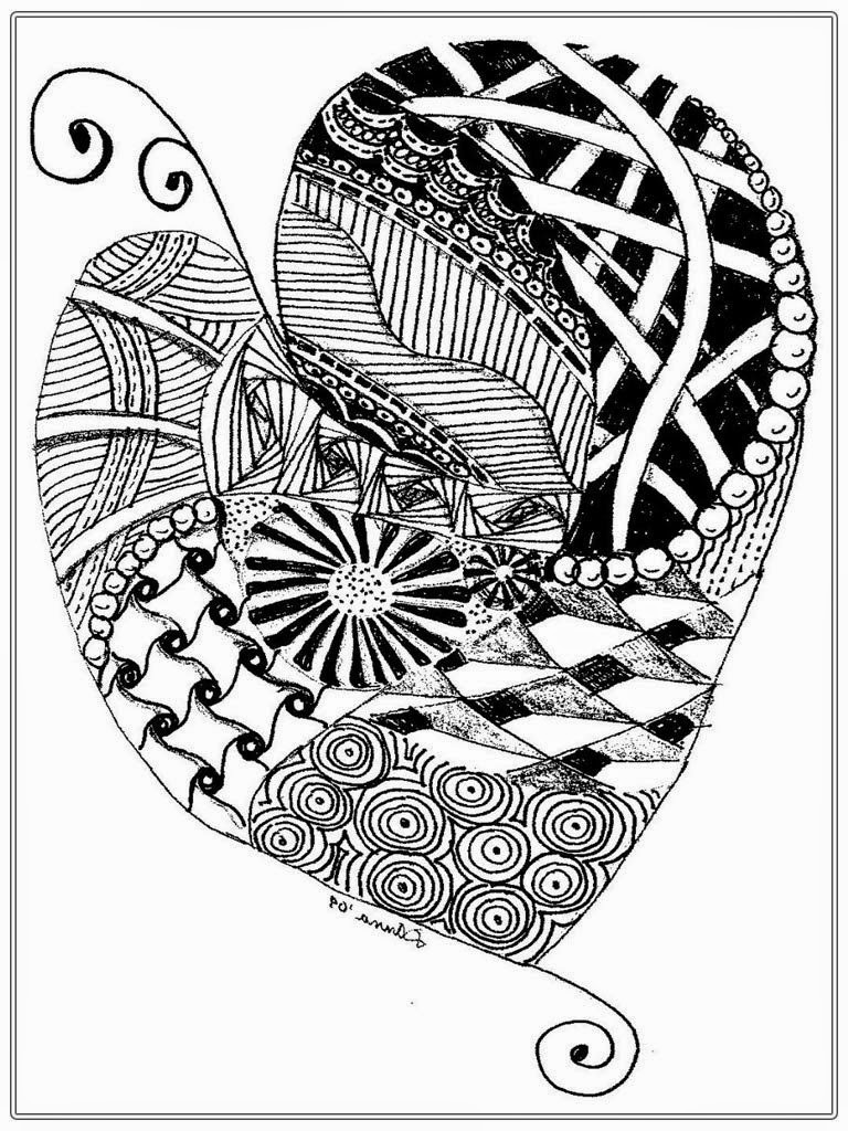 Best ideas about Hearts Coloring Pages For Adults
. Save or Pin Heart To Color For Adult Now.