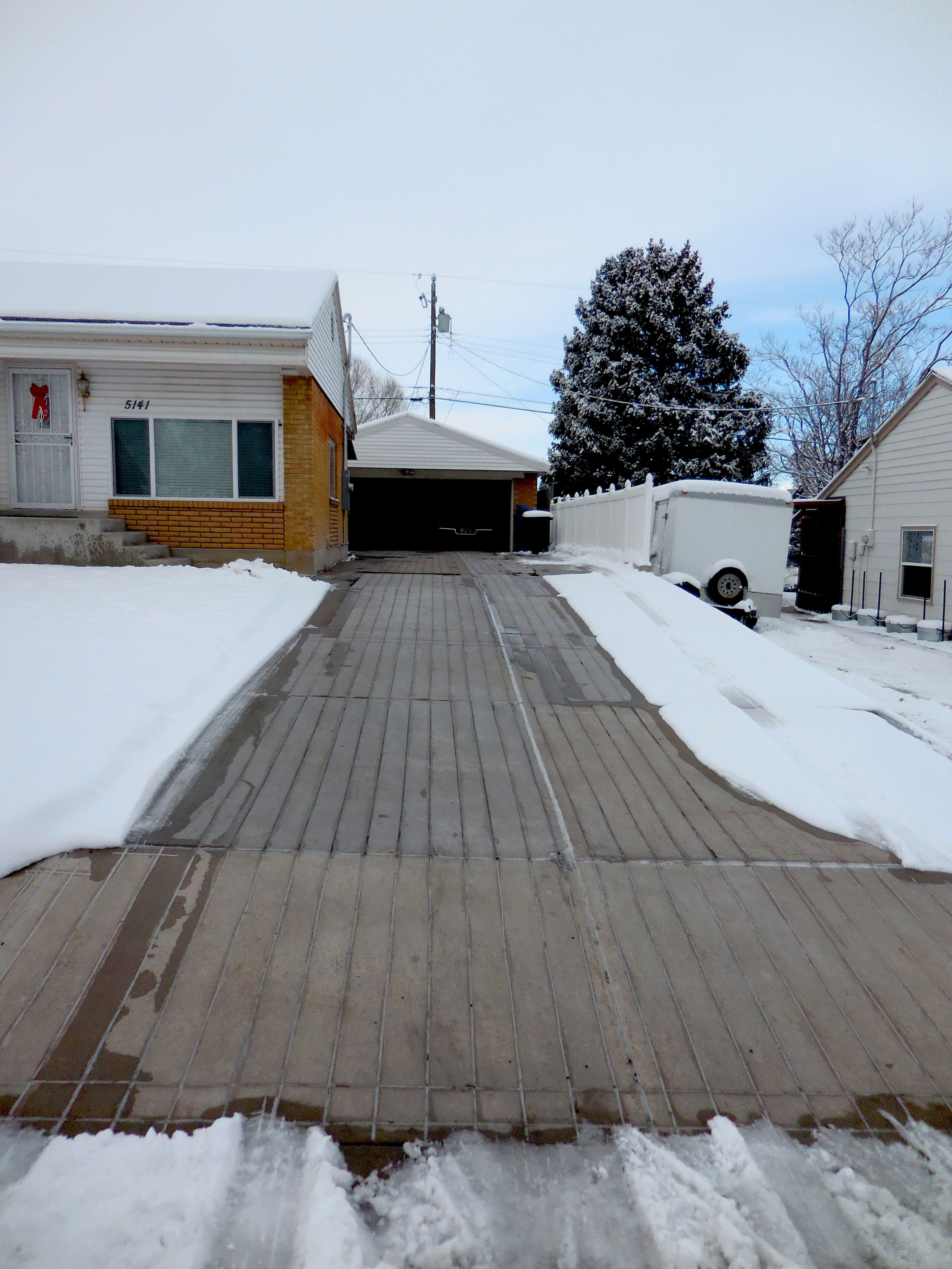 Best ideas about Heated Driveway DIY
. Save or Pin Existing driveway heated via saw cuts with cable installed Now.