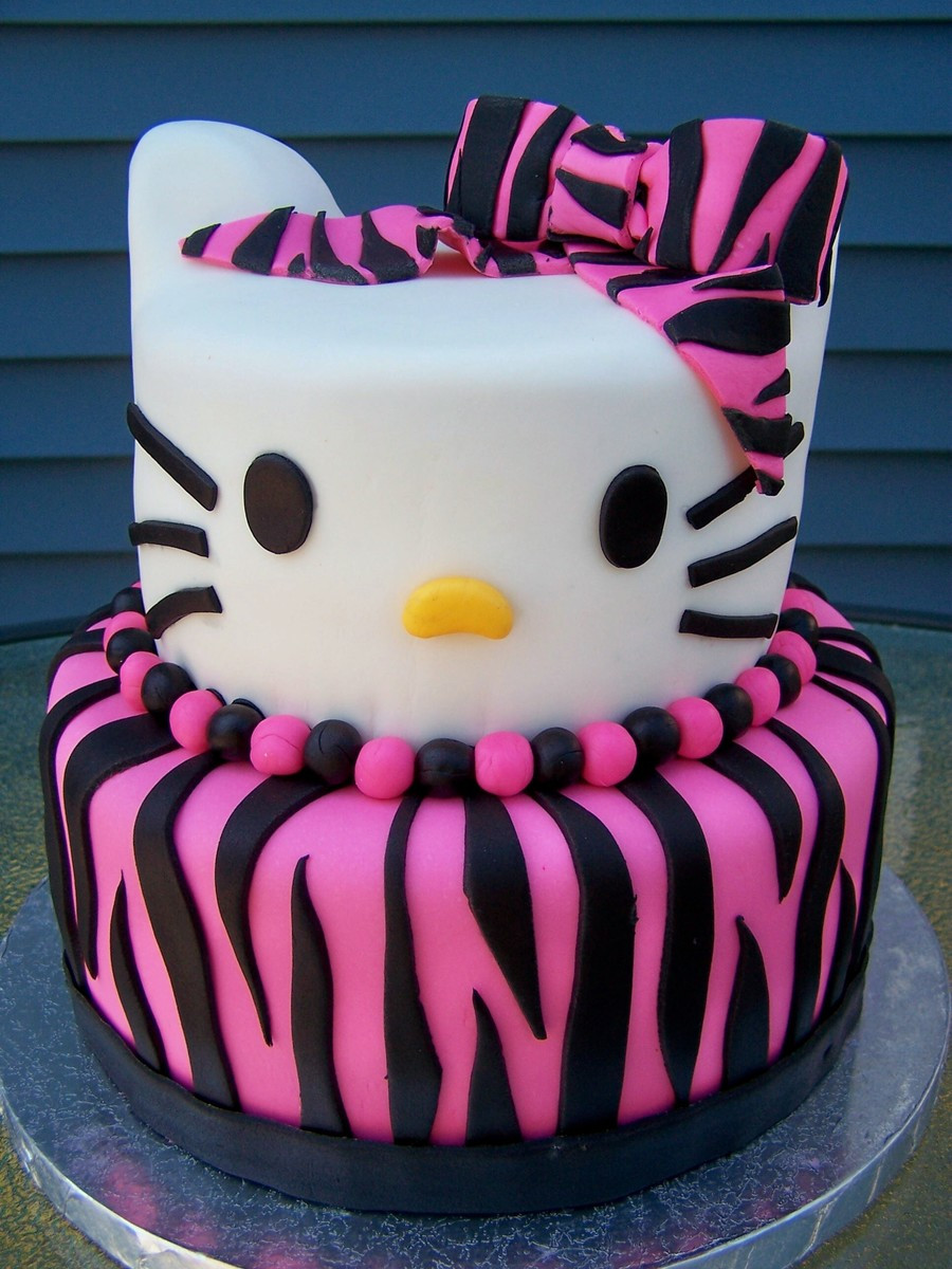 Best ideas about Hello Kitty Birthday Cake
. Save or Pin Zebra Print Hello Kitty Birthday Cake CakeCentral Now.