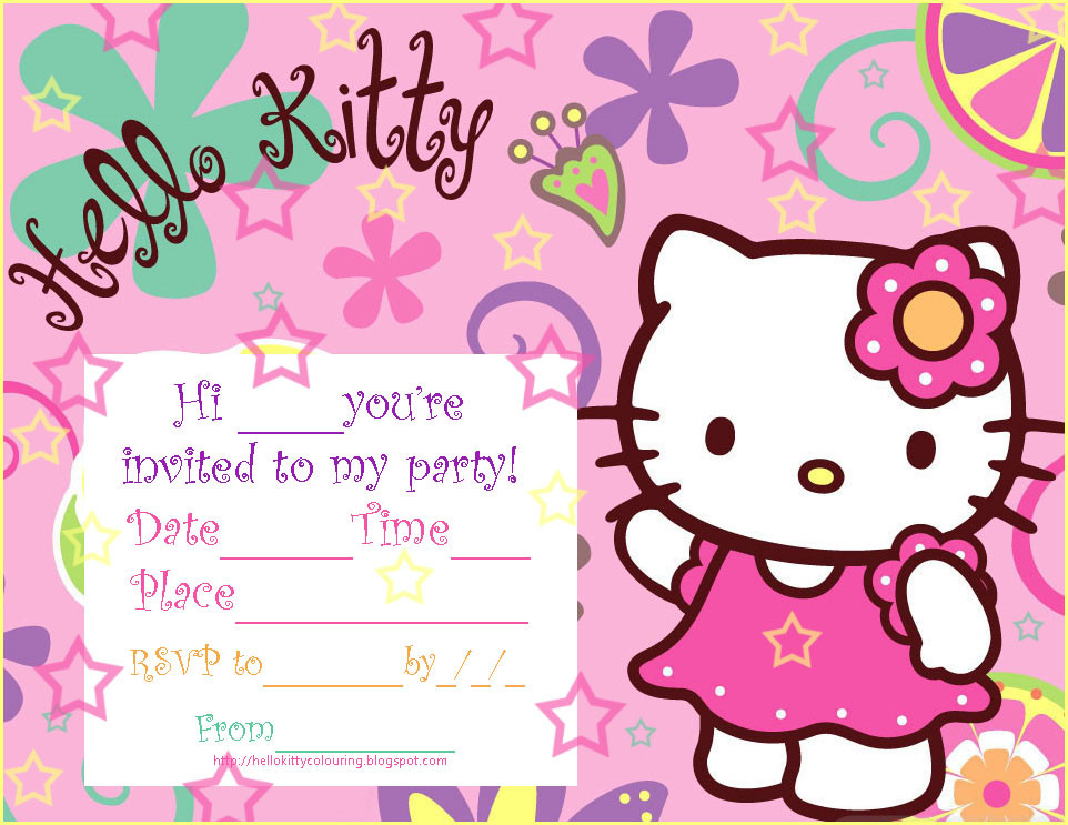 Best ideas about Hello Kitty Birthday Card
. Save or Pin INVITATIONS TO SLEEPOVER PARTY HELLO KITTY Now.