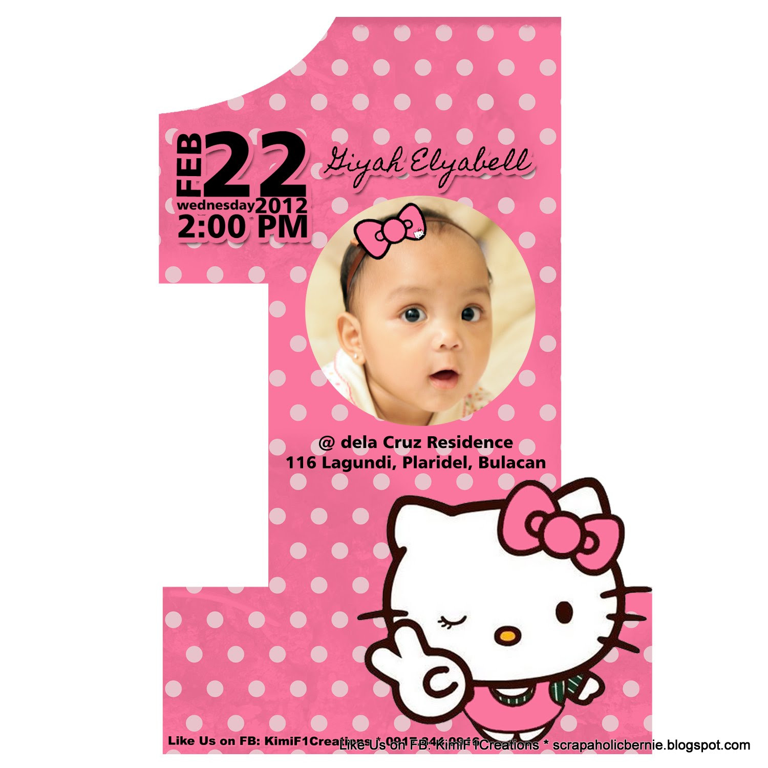 Best ideas about Hello Kitty Birthday Invitations
. Save or Pin F1 Digital Scrapaholic Hello Kitty 1st Birthday 2 Page Now.