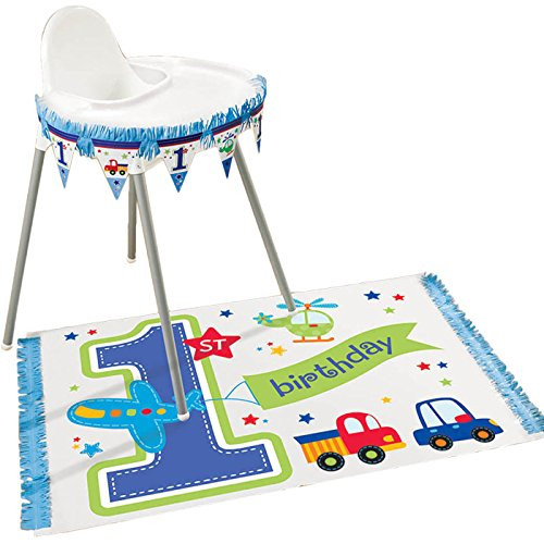 Best ideas about High Chair Decorations 1st Birthday Boy
. Save or Pin Amscan All Aboard Boy 1st Birthday High Chair Decorating Now.