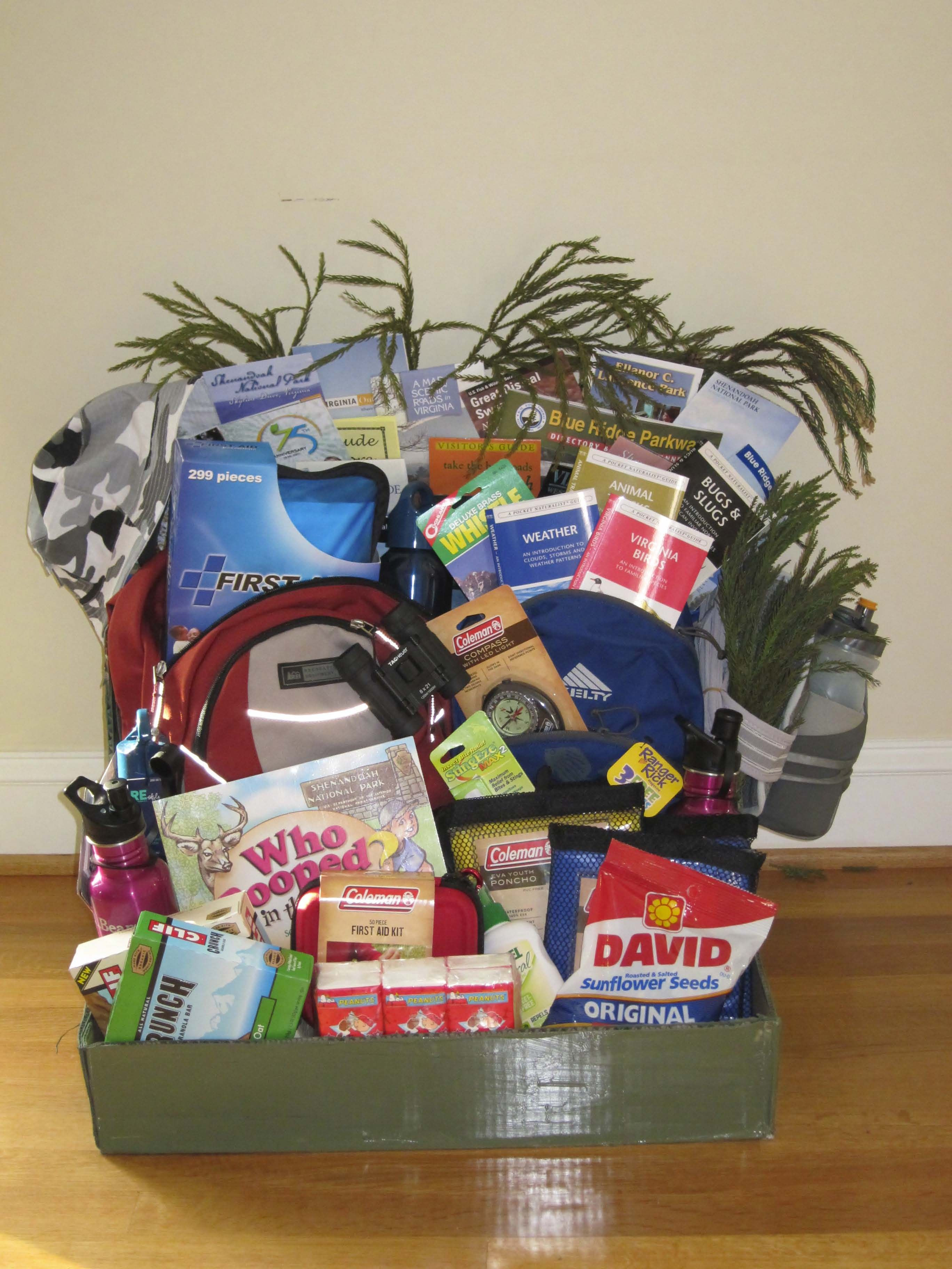 Best ideas about Hiking Gift Ideas
. Save or Pin Hiking Basket Hiking essentials donated by parents Now.