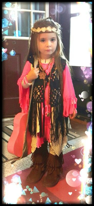 Best ideas about Hippie Halloween Costumes DIY
. Save or Pin Hippie Toddler DIY 4yr old Halloween Costume Handmade Now.