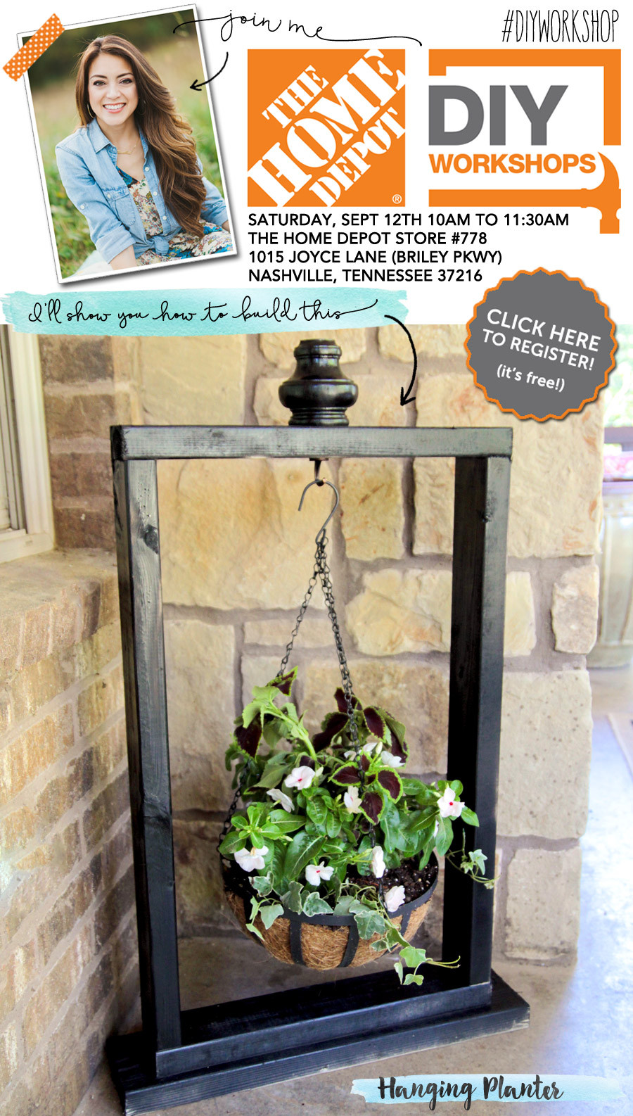 Best ideas about Home Depot DIY Classes
. Save or Pin Home Depot DIY Workshop Hanging Planter Now.