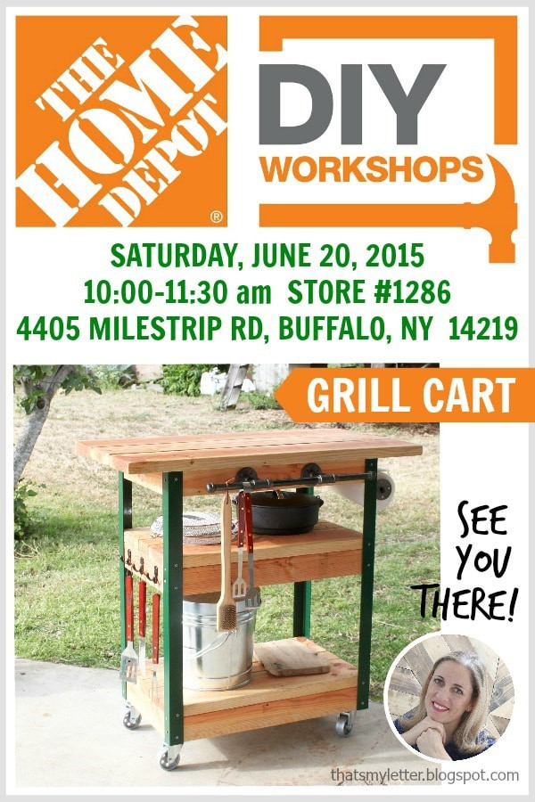 Best ideas about Home Depot DIY Workshops
. Save or Pin DIY Grill Cart or Bar Cart Jaime Costiglio Now.