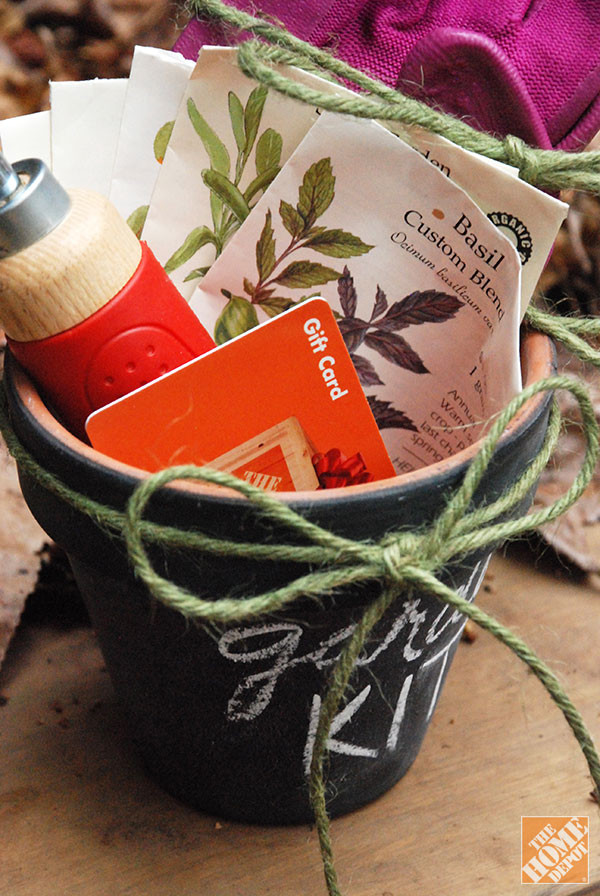 Best ideas about Home Depot Gift Ideas
. Save or Pin DIY Gift Ideas Gardening Kit in Chalkboard Pot The Home Now.