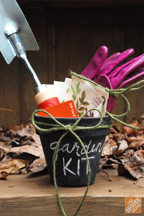 Best ideas about Home Depot Gift Ideas
. Save or Pin DIY Gift Ideas Gardening Kit in Chalkboard Pot The Home Now.